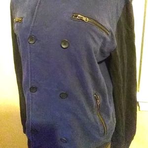 💜5/$25.00💜Large Double breasted blue/black jacket
